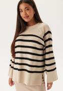 Object Collectors Item Ester LS Knit Top Sandshell Stripes:Bl S