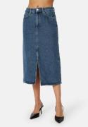 ONLY Bianca Midi Skirt Denim Medium Blue Denim L