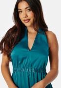 Y.A.S Athena Halterneck Maxi Dress Blue  M