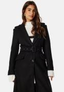 ONLY Sif Filippa Life Belted Coat Black Detail:Solid S