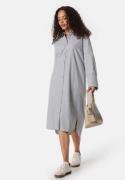 BUBBLEROOM Minou Shirt Dress Grey / White / Striped 40