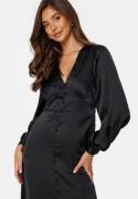 BUBBLEROOM Roberta Satin Dress Black 38