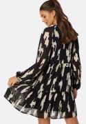 Object Collectors Item Objmila Gia L/S Dress Black/Sand/Patterned 36