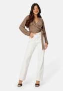 BUBBLEROOM Jolie Wrap Top Nougat M