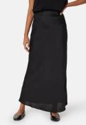 VILA Viellette high waist long skirt Black 36