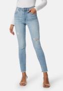 ONLY Onlblush Mid Skinny Ankle Denim Light Medium Blue Denim L/32