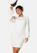 BUBBLEROOM Balloon Sleeve Short Dress White S