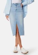 VERO MODA Vmveri High Rise calf denim skirt Light Blue Denim S