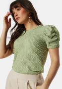 VILA Vianine S/S Puff Sleeve top Swamp L