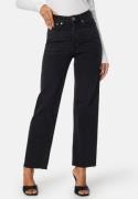 Happy Holly High Straight Ankle Jeans Black denim 46