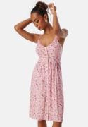 BUBBLEROOM Short Floral Strap Dress Pink/Floral XS