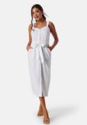 BUBBLEROOM Linen Blend Dress White 34