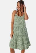 ONLY Onlmaj Life S/L Short Dress Artichoke Green S