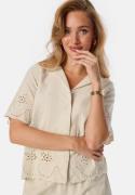 Pieces Pcalmina Embroidery Shirt Birch L