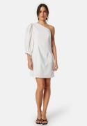 Bubbleroom Occasion One Shoulder Dress White 42