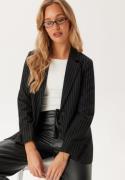 BUBBLEROOM Regular Fit Blazer Black/White 34