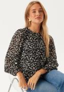 Object Collectors Item Objmila L/S Top Sandshell/Black Leaves 34