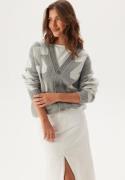 Dr. Denim Tom Cardigan Grey Melange Wave XS