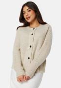 SELECTED FEMME Slflulu LS knit short cardigan Birch Detail:Melange Bir...