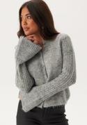 VERO MODA Vmlori Ls O-neck Cardigan Light Grey Melange XL