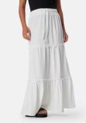 BUBBLEROOM Flounce Maxi Skirt Offwhite XL