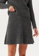 ONLY Onlmonica Hw Mini Skirt Knt Dark Grey Melange XL