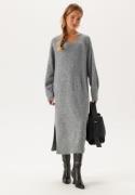 VERO MODA Vmjupiter Ls V-neck Calf Dress Medium Grey Melange XL