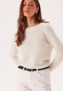 SELECTED FEMME Slflulu LS Knit O-Neck Snow White Detail:MELANGE XL