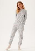 ONLY Onlchristmas Pant Light Grey Melange Aop:hearts M