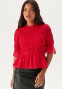 BUBBLEROOM Shannon Smock Blouse Red L