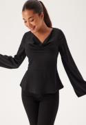 BUBBLEROOM Drapy Blouse Black 46