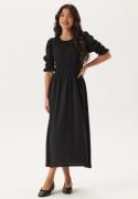 Happy Holly Short Sleeve Smock Dress Black 48/50