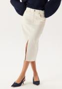 GANT Midi White Denim Skirt EGGSHELL 38