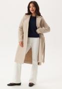 VERO MODA Vmfortuneaya Long Coat Oatmeal Detail:Melange XL