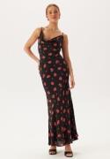 Bardot Monroe Cowl Neck Maxi Dress 194008 Black Floral 44(UK16)