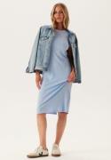 TOMMY JEANS Tjw Rib Bodycon Midi Dress C3q Sweet Blue L