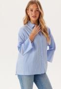 ONLY Onlaugusta Shirt  Cloud Dancer Stripes:blue Stri XS