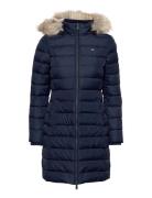 Tjw Essential Hooded Down Coat Foret Jakke Navy Tommy Jeans