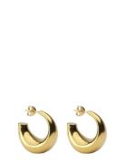 Bolded Earring Gold Accessories Jewellery Earrings Hoops Gold Syster P