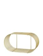 Curva Shelf Home Furniture Shelves Gold AYTM