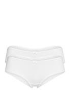 Double Pack: Brazilian Hipster Shorts Trimmed With Lace Trusser, Tanga...