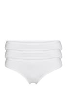 Brief 3 Pack Thong Reg Carin G-streng Undertøj White Lindex