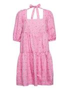 Manocras Dress Kort Kjole Pink Cras