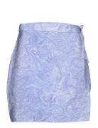 Enmallow Short Skirt Aop 6891 Kort Nederdel Blue Envii