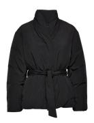 Recycled Down Wrap Puffer Jacket Foret Jakke Black Calvin Klein