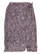 Slfjalina Hw Short Wrap Skirt M Kort Nederdel Multi/patterned Selected...
