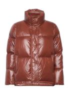 D1. Cropped Down Jacket Foret Jakke Brown GANT