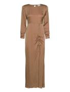 Malene Dress Maxikjole Festkjole Brown Twist & Tango