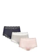 Brief High Lara 3 Pack Trusser, Tanga Briefs Pink Lindex