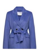Slftara Handmade Jacket B Noos Uldjakke Jakke Blue Selected Femme